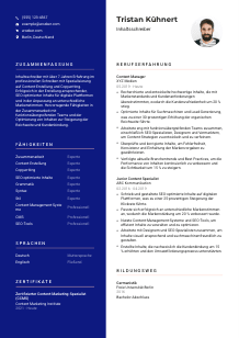 Lebenslauf-Vorlage für Inhaltsschreiber*in #3