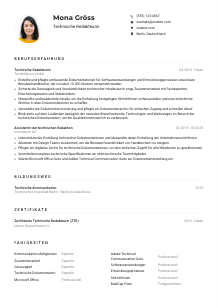 Lebenslauf-Muster für Technische*r Redakteur*in