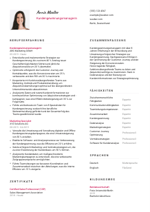 Lebenslauf-Vorlage für Kundengewinnungsmanager*in #2