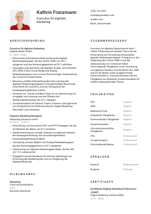 Lebenslauf-Vorlage für Executive für digitales Marketing #1