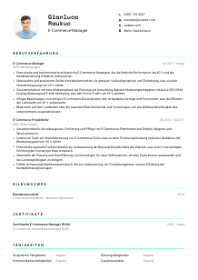 Lebenslauf-Vorlage für E-Commerce-Manager*in #3