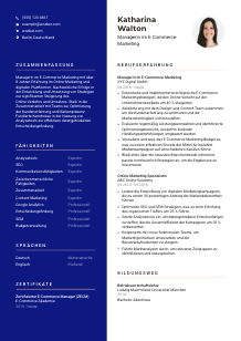 Lebenslauf-Vorlage für Manager*in im E-Commerce-Marketing #3
