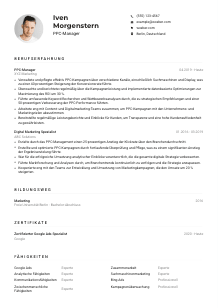 Lebenslauf-Muster für PPC-Manager*in