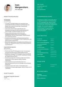 Lebenslauf-Vorlage für PPC-Manager*in #2