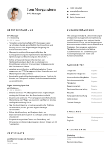 Lebenslauf-Vorlage für PPC-Manager*in #1