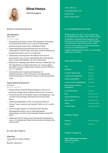 Lebenslauf-Vorlage für SEO-Manager*in #2