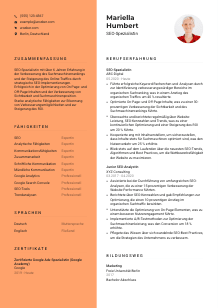 Lebenslauf-Vorlage für SEO-Spezialist*in #3