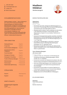 Lebenslauf-Vorlage für Werbemanager*in #3