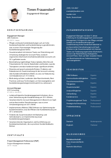 Lebenslauf-Vorlage für Engagement-Manager*in #2