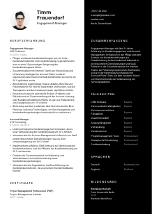 Lebenslauf-Vorlage für Engagement-Manager*in #3