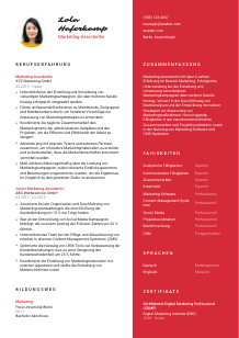 Lebenslauf-Vorlage für Marketing-Assistent*in #3