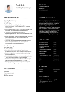 Lebenslauf-Vorlage für Marketing-Projektmanager*in #3