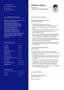 Lebenslauf-Vorlage für Manager*in Unternehmenskommunikation #3