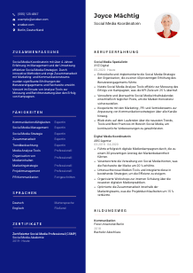 Lebenslauf-Vorlage für Social Media Koordinator*in #3