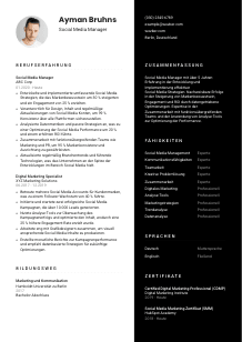 Lebenslauf-Vorlage für Social Media Manager*in #3