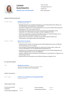 Lebenslauf-Vorlage für Medizinische Assistenzkraft #1