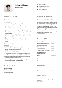 Lebenslauf-Vorlage für Büroassistenz #2