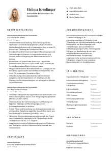 Lebenslauf-Vorlage für Immobilienkaufmännische*r Assistent*in #1