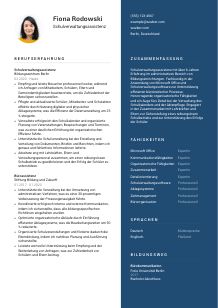 Lebenslauf-Vorlage für Schulverwaltungsassistenz #2