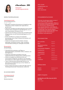 Lebenslauf-Vorlage für Temporäre*r Verwaltungsassistent*in #3
