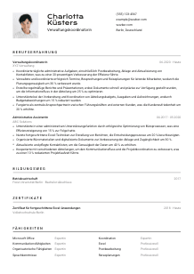 Lebenslauf-Vorlage für Verwaltungskoordinator*in #2