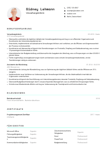 Lebenslauf-Vorlage für Verwaltungsleiter*in #3