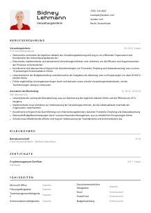Lebenslauf-Vorlage für Verwaltungsleiter*in #2