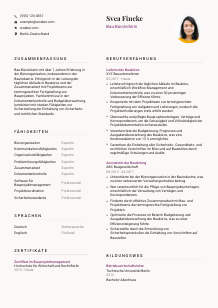 Lebenslauf-Vorlage für Bau-Büroleiter*in #3