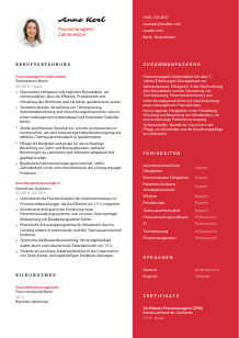 Lebenslauf-Vorlage für Praxismanager*in Zahnmedizin #3