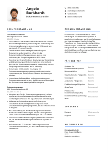 Lebenslauf-Vorlage für Dokumenten-Controller*in #2