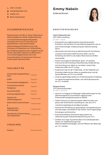 Lebenslauf-Vorlage für Datenarchivar*in #3