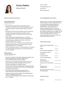 Lebenslauf-Vorlage für Datenarchivar*in #1