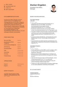 Lebenslauf-Vorlage für Assistent*in Front Office Manager*in #3