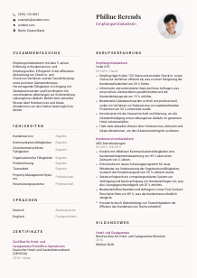 Lebenslauf-Vorlage für Empfangsmitarbeiter*in #3