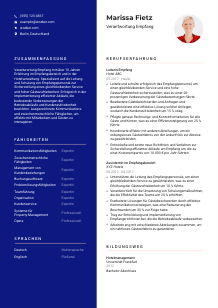 Lebenslauf-Vorlage für Verantwortung Empfang #3