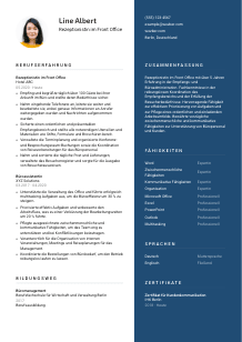 Lebenslauf-Vorlage für Rezeptionist*in im Front Office #2