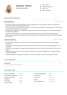 Lebenslauf-Vorlage für Rechtsübersetzer*in #3