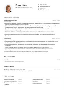Lebenslauf-Muster für Medizinische*r Dolmetscher*in