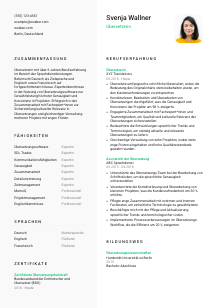Lebenslauf-Vorlage für Übersetzer*in #2