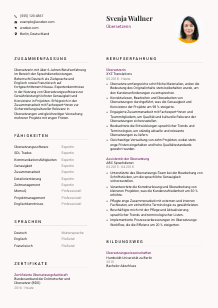 Lebenslauf-Vorlage für Übersetzer*in #3