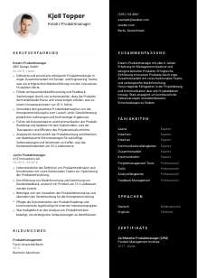 Lebenslauf-Vorlage für Kreativ-Produktmanager*in #3