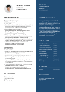 Lebenslauf-Vorlage für Ecommerce-Produktmanager*in #2