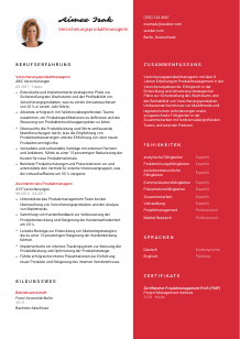 Lebenslauf-Vorlage für Versicherungsproduktmanager*in #3