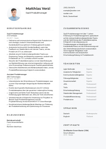 Lebenslauf-Vorlage für SaaS-Produktmanager*in #2