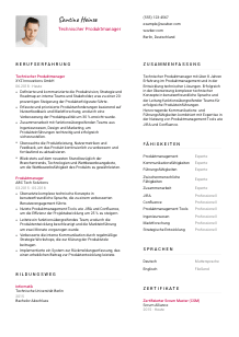 Lebenslauf-Vorlage für Technische*r Produktmanager*in #2