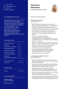 Lebenslauf-Vorlage für Regierungsprogrammleiter*in #3