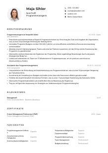 Lebenslauf-Muster für Non-Profit Programmmanager*in