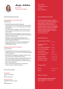 Lebenslauf-Vorlage für Non-Profit Programmmanager*in #3