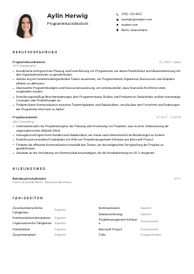 Lebenslauf-Muster für Programmkoordinator*in