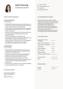 Lebenslauf-Vorlage für Programmkoordinator*in #2